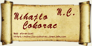Mihajlo Čokorac vizit kartica